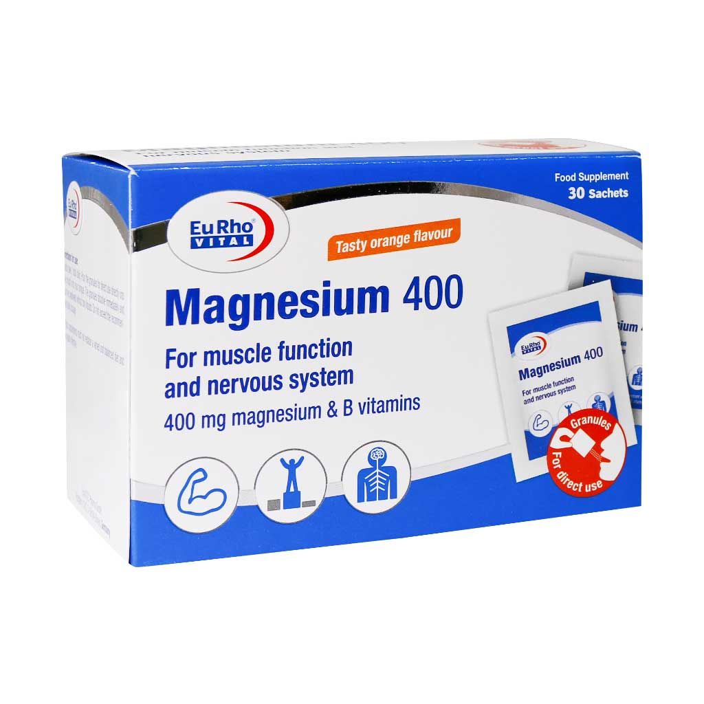 ساشه منیزیم 400 یوروویتال 30 عدد| Eurho Vital Magnesium