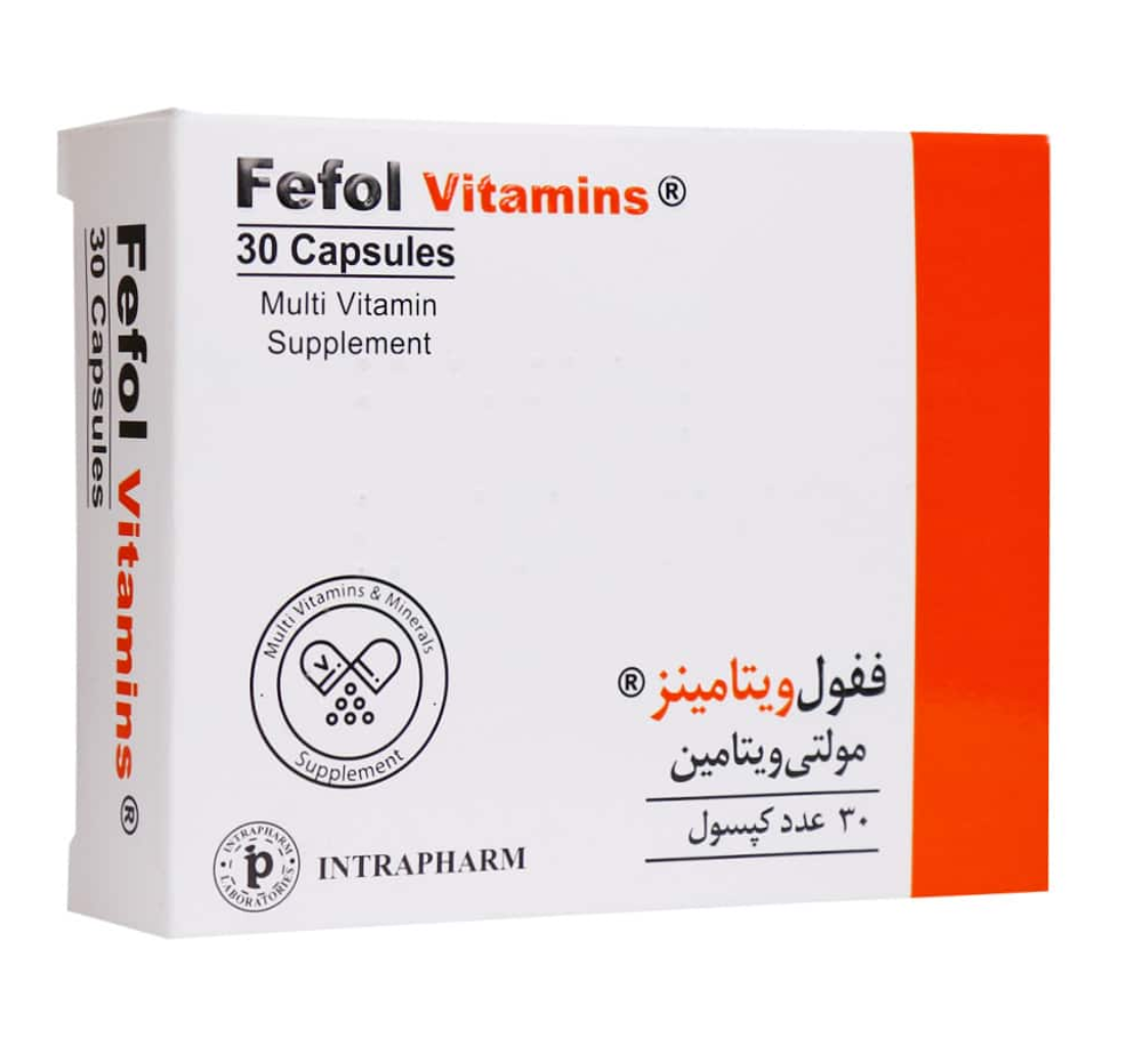 ففول ویتامینز اینترافارم 30 عدد | Intrapharm Fefol Vitamins
