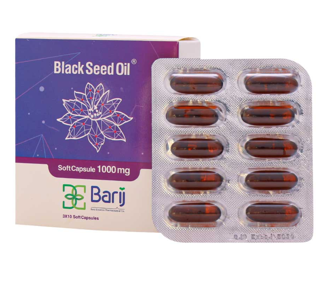 روغن سیاهدانه باریج 1000 میلی گرم 30 عدد | Barij Black Seed Oil 1000 mg