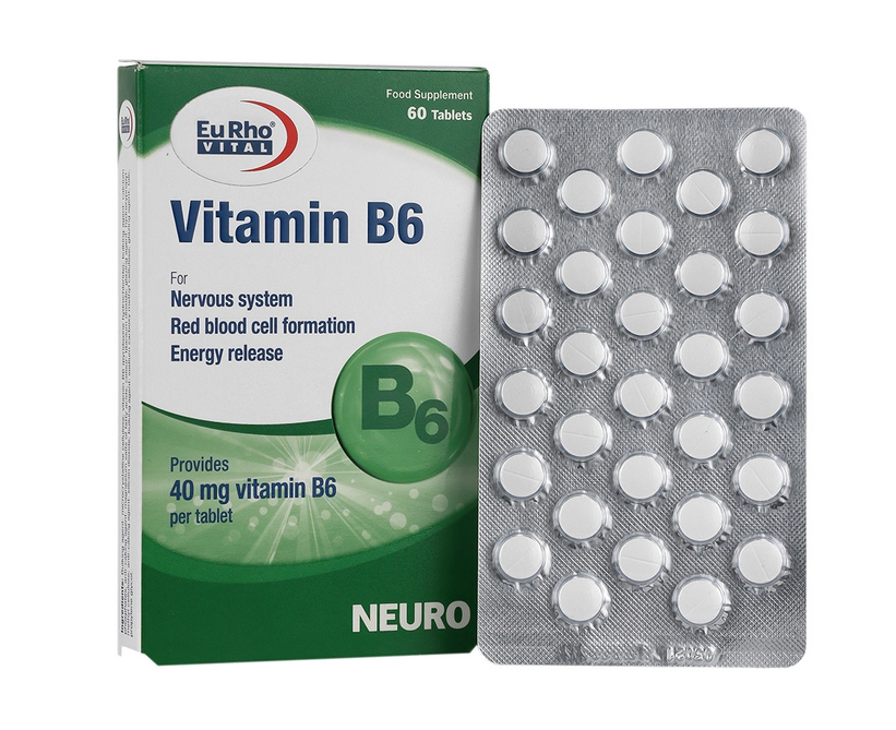 ویتامین B6 یوروویتال 60 عدد | Eurho Vital Vitamin B6