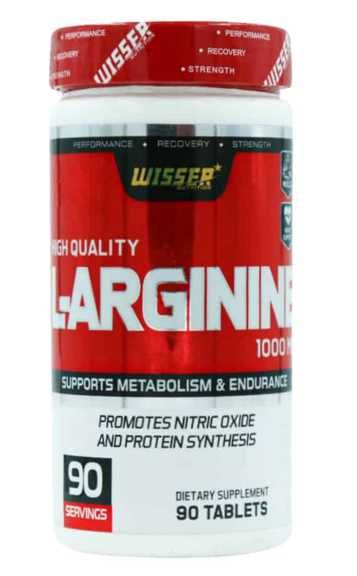 ال آرژنین  1000 میلی گرم ویثر 90 عدد | Wisser Nutrition L Arginine 1000 mg