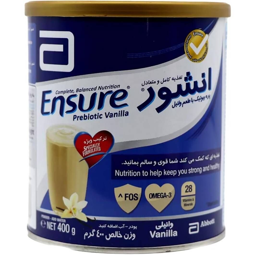 پودر انشور 400 گرمی ابوت طعم وانیل | Abbott Ensure