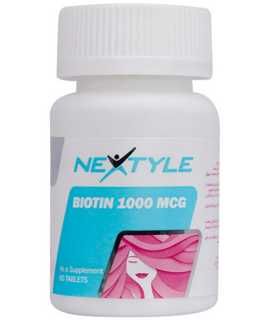 بیوتین نکستایل 1000 میکروگرم 60 عدد | Nextyle Biotin 1000 mcg