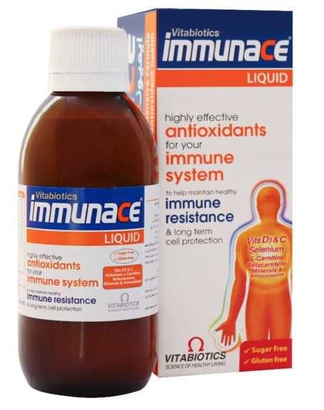 شربت ایمیونس ویتابیوتیکس 200 میلی لیتر | Vitabiotics Immunace Syrup