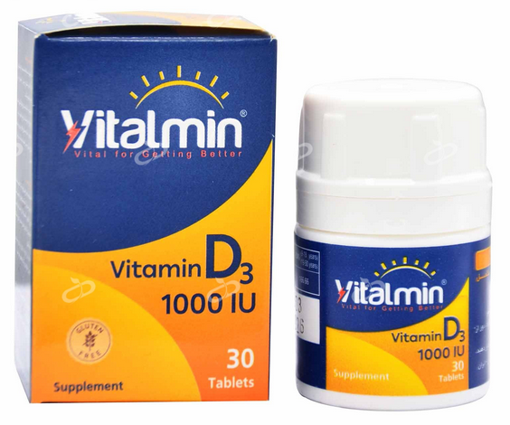 ویتامین د3 هزار واحد ویتالمین 30 عدد | Vitalmin D3 1000 IU